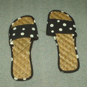 Brand new pair of Polka Dot sandals size XL(11-12)